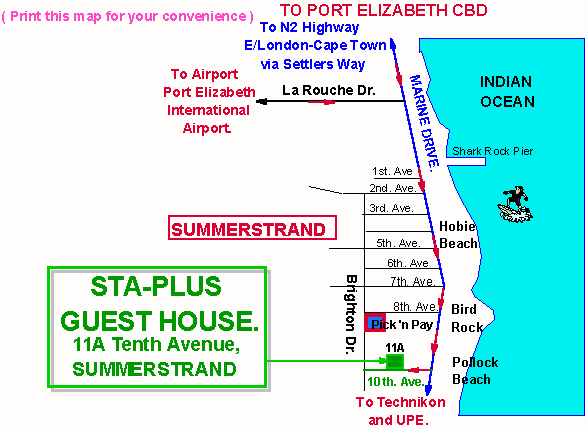 Sta - Plus Guest House.'s map
